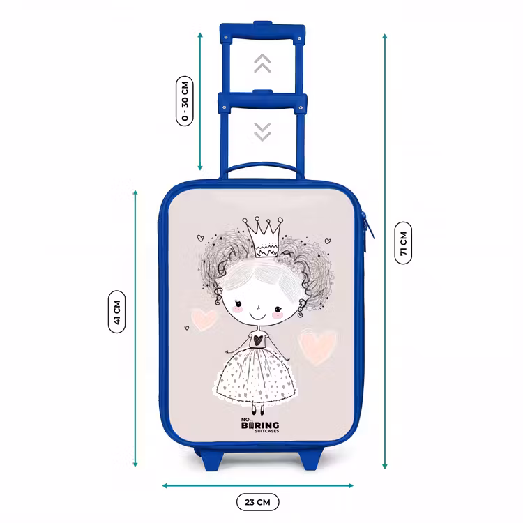 Kinderkoffer Blau - Prinzessin mit Locken — 7