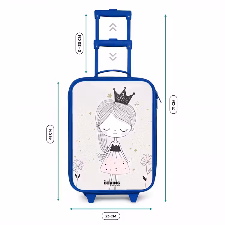Kinderkoffer Blau - Prinzessin mit schwarzem Kleid — 7
