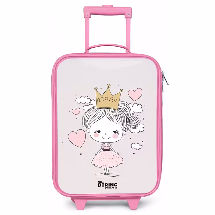 Kinderkoffer Rosa - Kleine Prinzessin mit Herzen — 1
