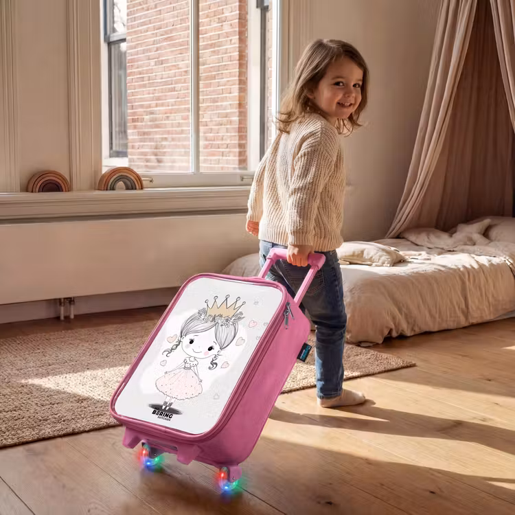 Kinderkoffer Rosa - Prinzessin mit Krone und rosa Herzen — 2