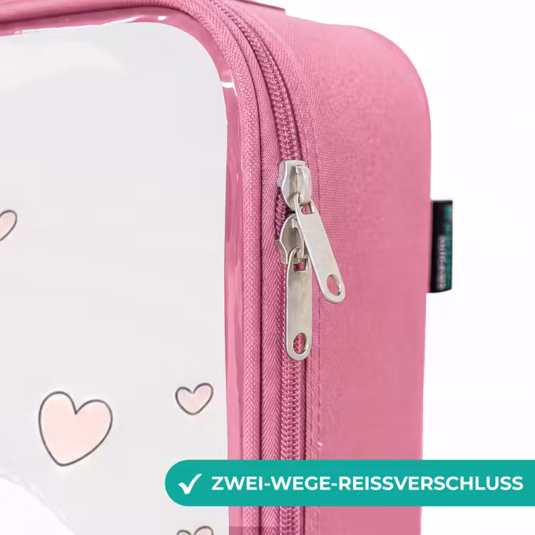 Kinderkoffer Rosa - Prinzessin mit Krone und rosa Herzen — 5