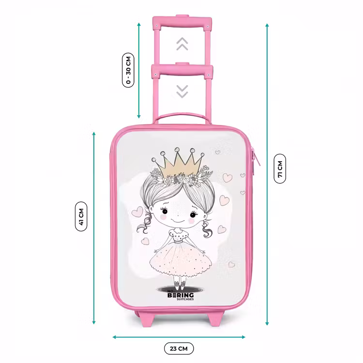 Kinderkoffer Rosa - Prinzessin mit Krone und rosa Herzen — 7