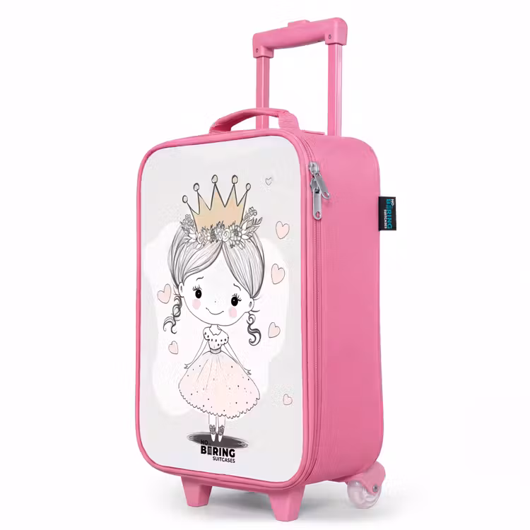 Kinderkoffer Rosa - Prinzessin mit Krone und rosa Herzen — 8