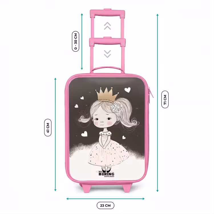 Kinderkoffer Rosa - Schüchterne Prinzessin mit Blume — 7