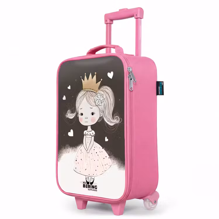 Kinderkoffer Rosa - Schüchterne Prinzessin mit Blume — 8