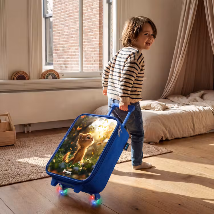 Kinderkoffer Blau - Henry Herbst Kätzchen — 2