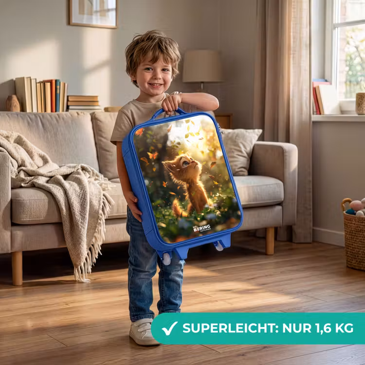 Kinderkoffer Blau - Henry Herbst Kätzchen — 3