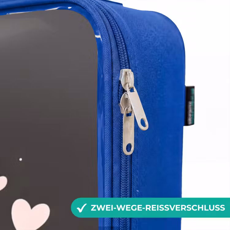 Kinderkoffer Blau - Kleine Prinzessin auf schwarzem Hintergrund — 5