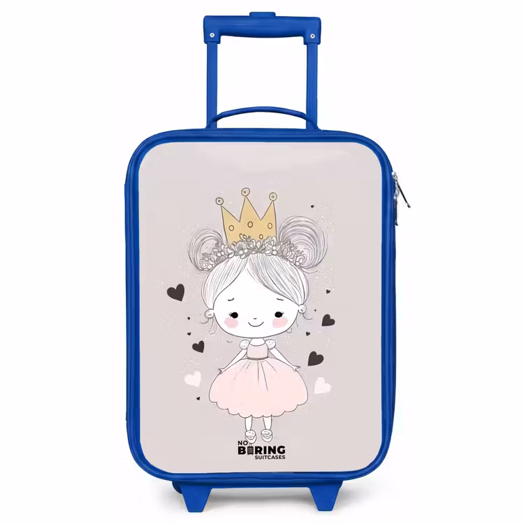 Kinderkoffer Blau - Prinzessin mit Brötchen — 1
