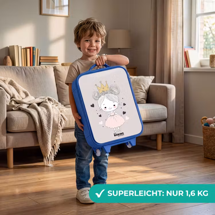 Kinderkoffer Blau - Prinzessin mit Brötchen — 3