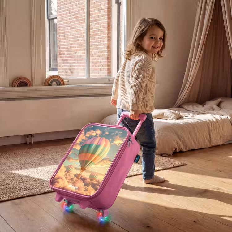 Kinderkoffer Rosa - Pastellfarbener Skyliner — 2