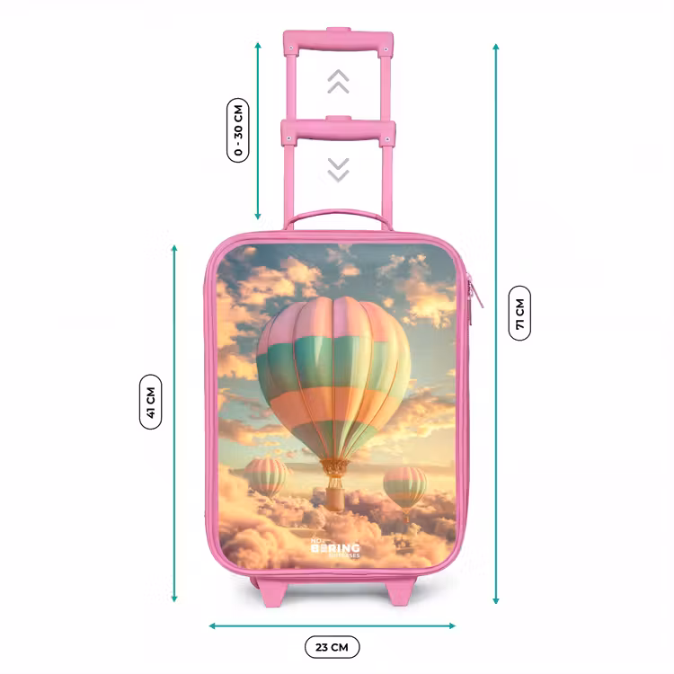 Kinderkoffer Rosa - Pastellfarbener Skyliner — 7