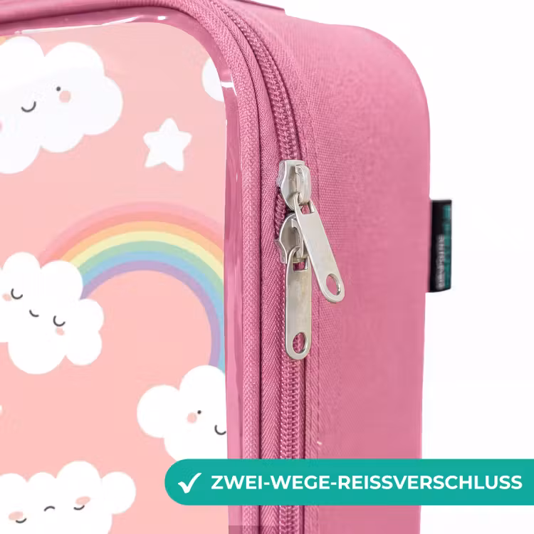 Kinderkoffer Rosa - Rosa mit Regenbogenmuster — 5