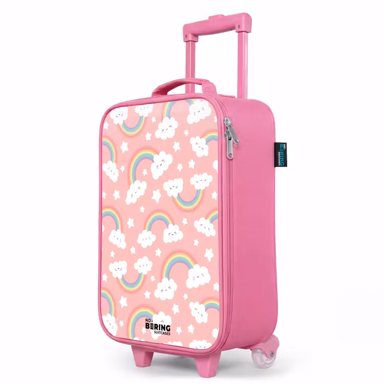 Kinderkoffer Rosa - Rosa mit Regenbogenmuster — 8