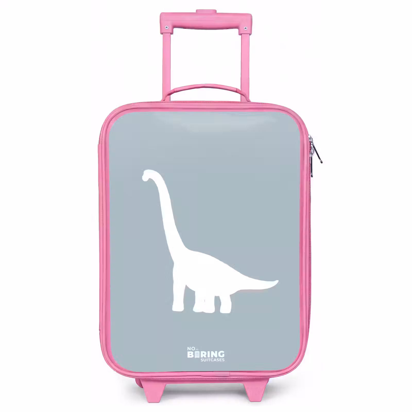 Kinderkoffer Rosa - Blau mit Brachiosaurus-Dino — 1