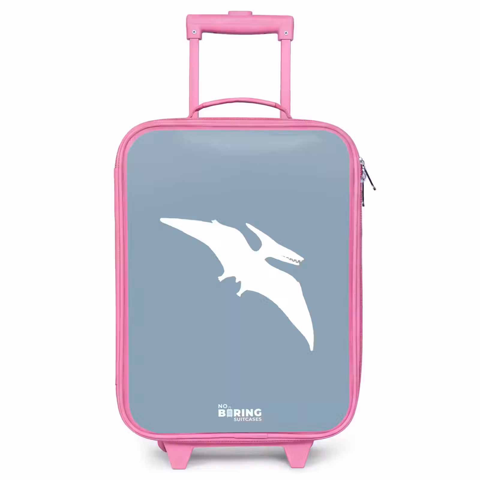 Kinderkoffer Rosa - Blau mit Pteranodon-Dino — 1