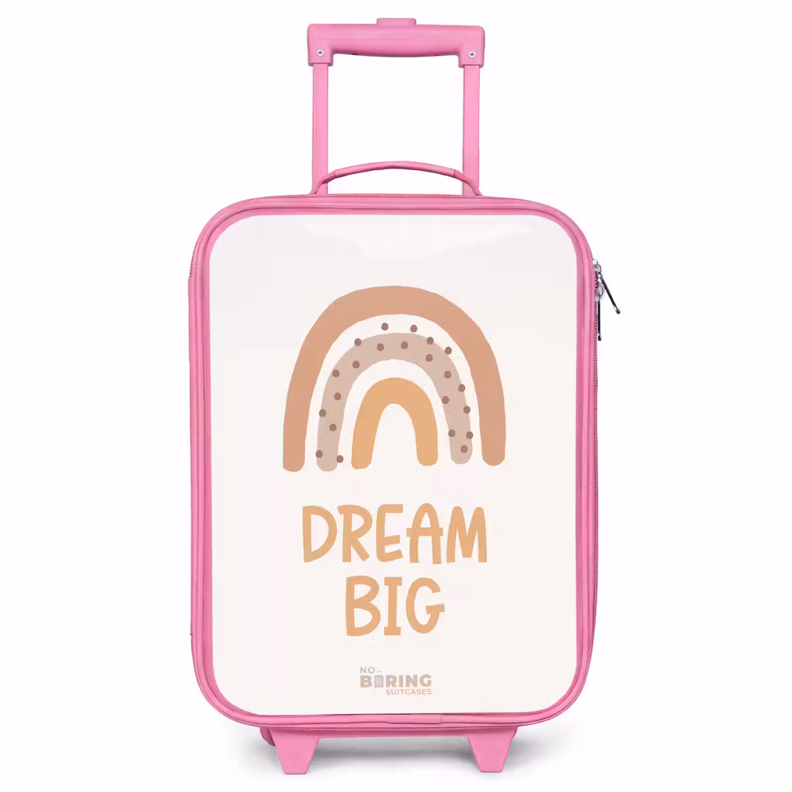 Kinderkoffer Rosa - Regenbogen mit dem Zitat 'Dream Big' — 1