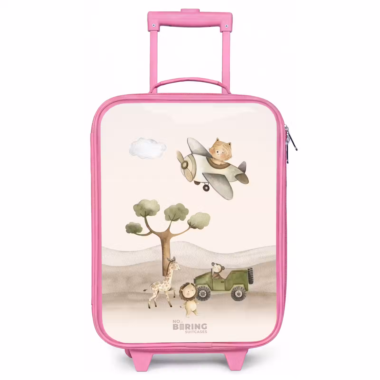 Kinderkoffer Rosa - Tiere auf Safari — 1