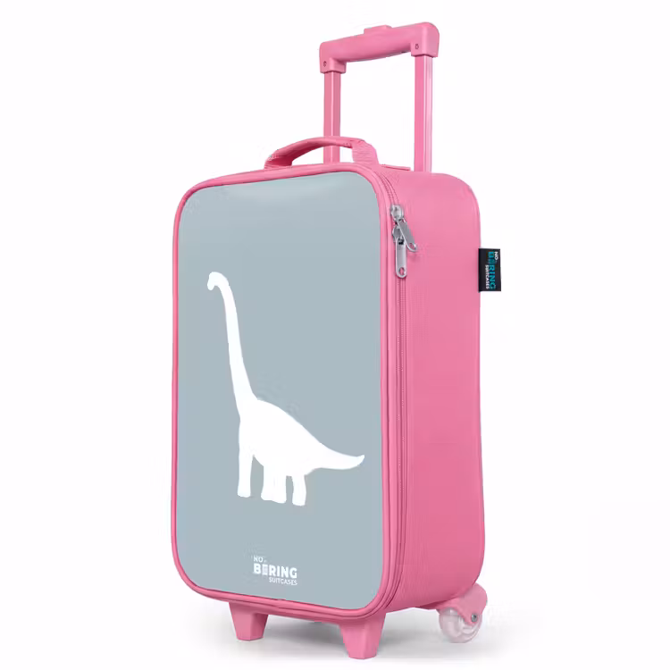 Kinderkoffer Rosa - Blau mit Brachiosaurus-Dino — 8