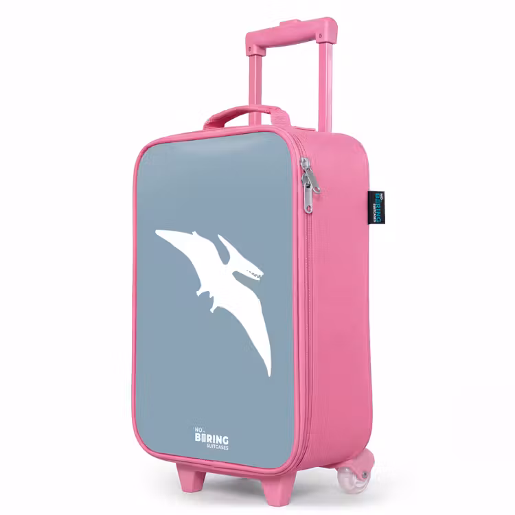 Kinderkoffer Rosa - Blau mit Pteranodon-Dino — 8