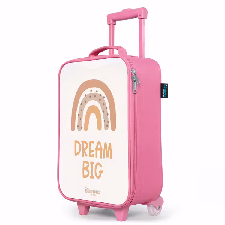 Kinderkoffer Rosa - Regenbogen mit dem Zitat 'Dream Big' — 8