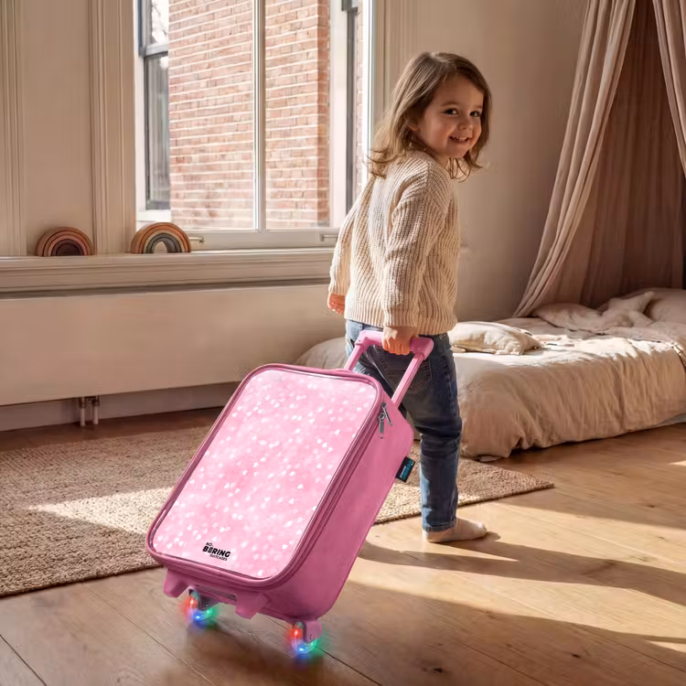 Kinderkoffer Rosa - Rosa Glitzerherzen — 2