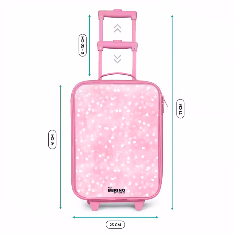 Kinderkoffer Rosa - Rosa Glitzerherzen — 7