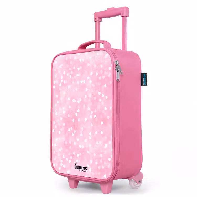 Kinderkoffer Rosa - Rosa Glitzerherzen — 8
