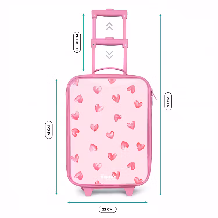 Kinderkoffer Rosa - Rosa Herzen — 7