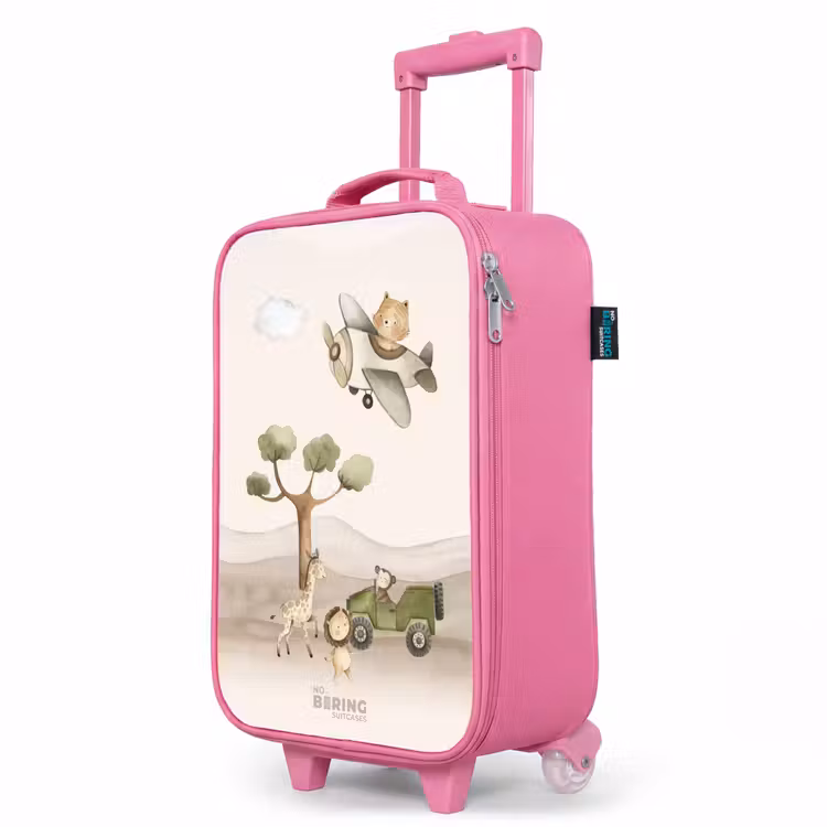 Kinderkoffer Rosa - Tiere auf Safari — 8