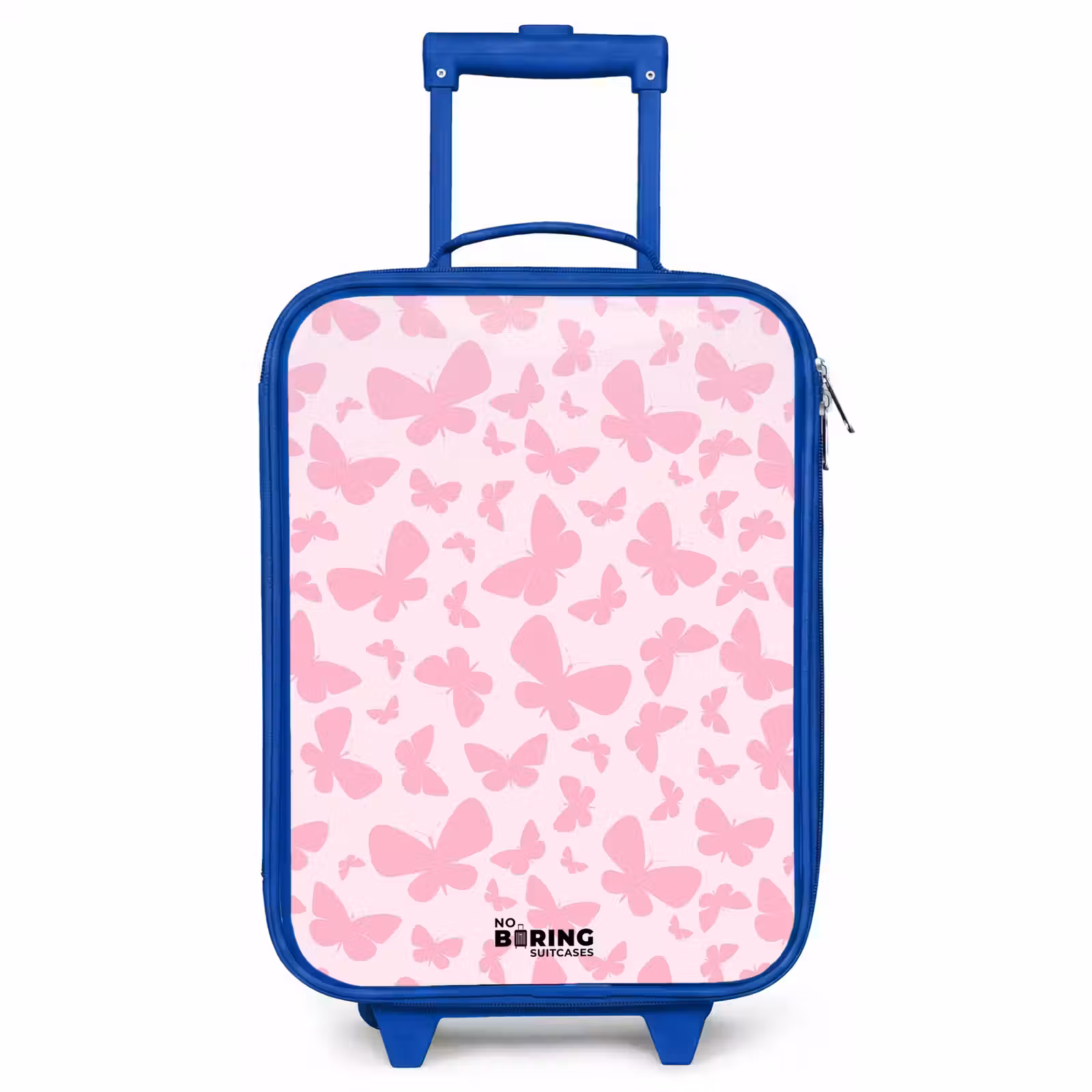 Kinderkoffer Blau - Rosa Schmetterlinge — 1