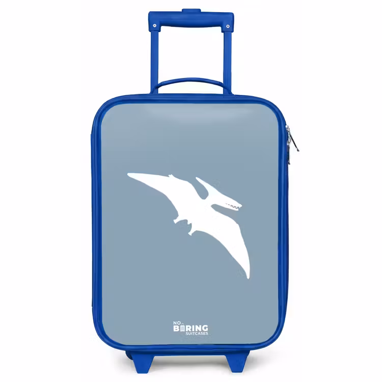 Kinderkoffer Blau - Blau mit Pteranodon-Dino — 1