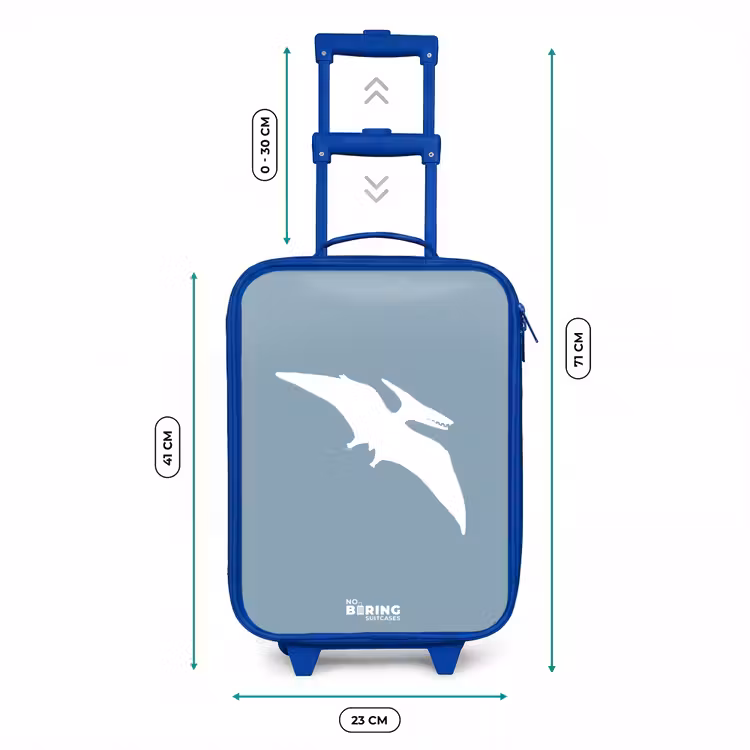 Kinderkoffer Blau - Blau mit Pteranodon-Dino — 7