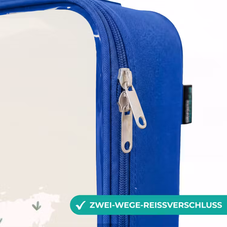 Kinderkoffer Blau - Dino-Weltkarte — 5