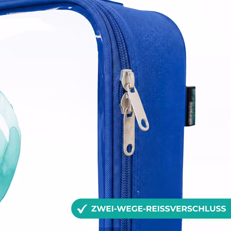 Kinderkoffer Blau - Elefant mit blauem Luftballon — 5