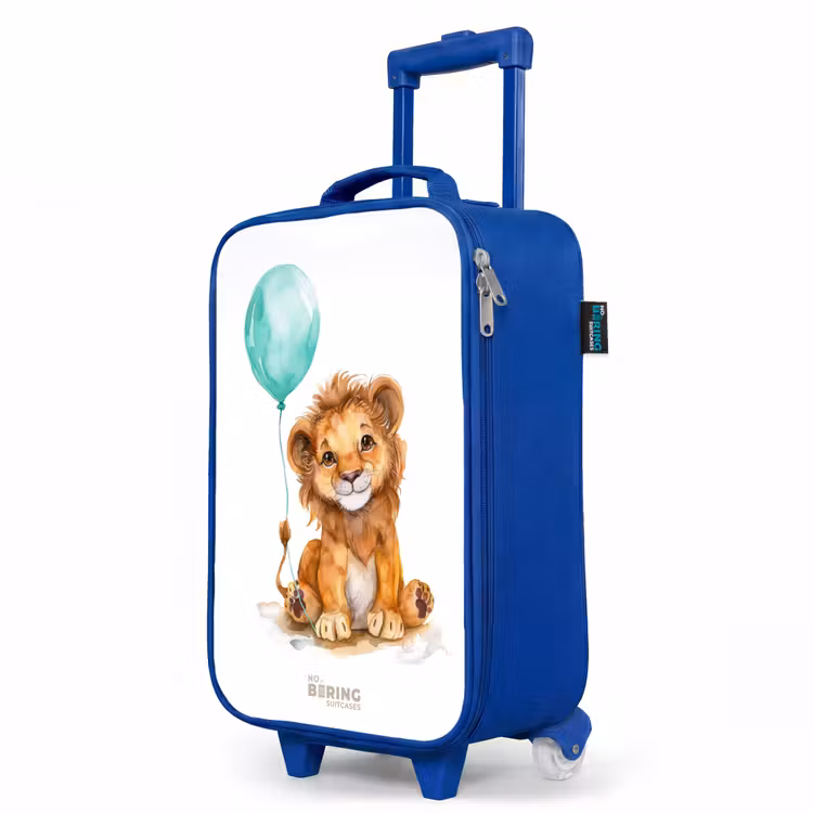 Kinderkoffer Blau - Löwe mit blauem Ballon — 8