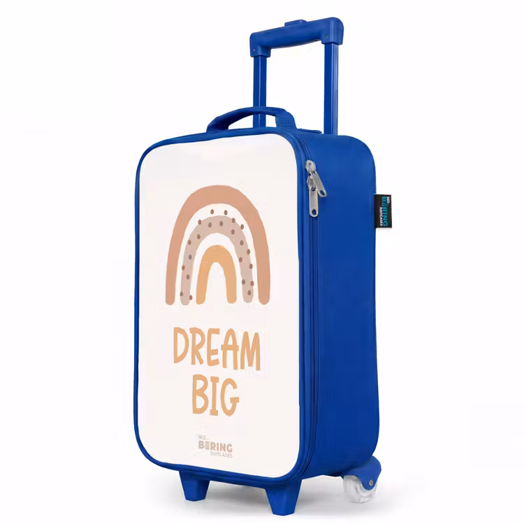 Kinderkoffer Blau - Regenbogen mit dem Zitat 'Dream Big' — 8