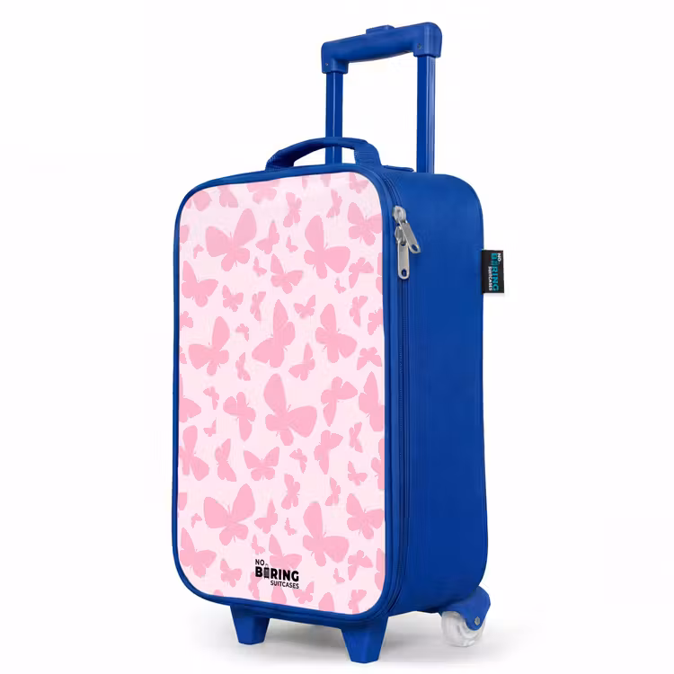 Kinderkoffer Blau - Rosa Schmetterlinge — 8