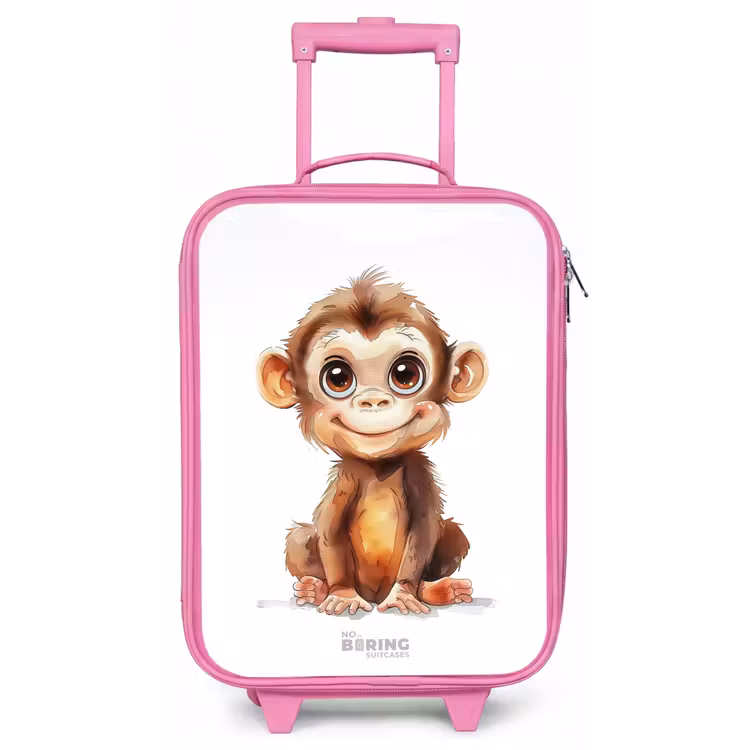 Kinderkoffer Rosa - Baby-Affe — 1