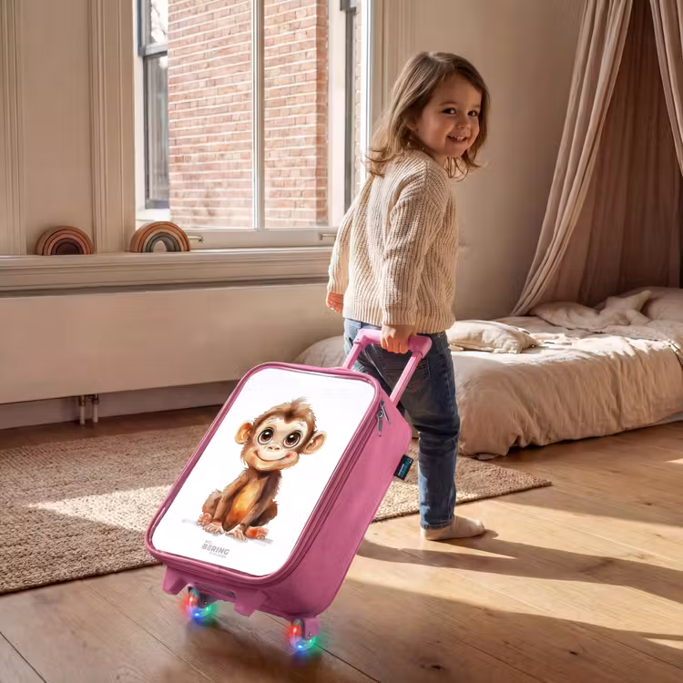 Kinderkoffer Rosa - Baby-Affe — 2