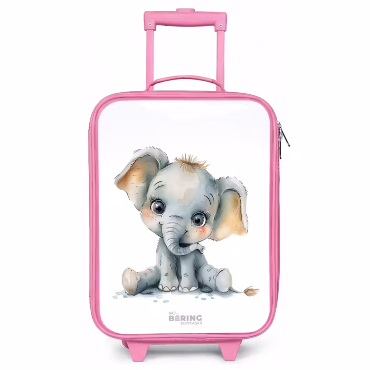 Kinderkoffer Rosa - Baby-Elefant — 1