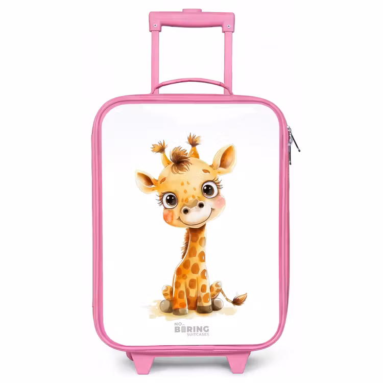Kinderkoffer Rosa - Baby-Giraffe — 1