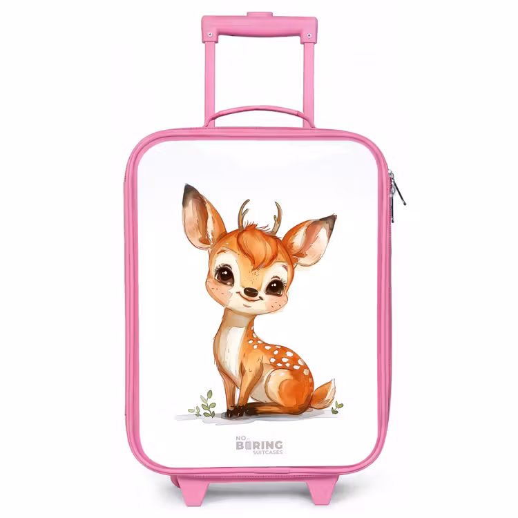Kinderkoffer Rosa - Baby-Hirsch — 1