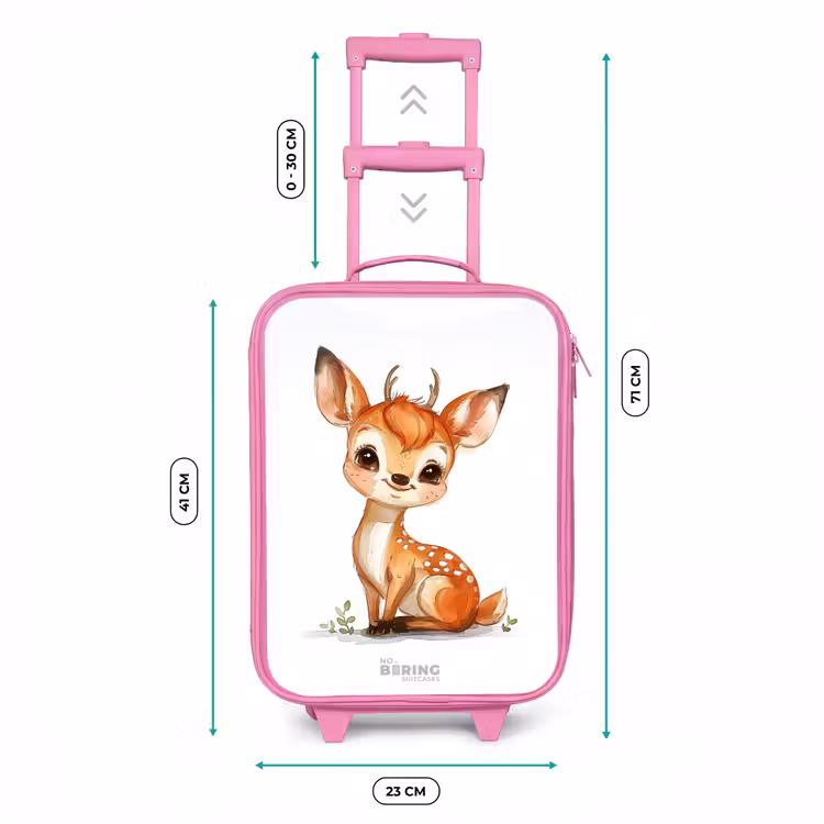 Kinderkoffer Rosa - Baby-Hirsch — 7