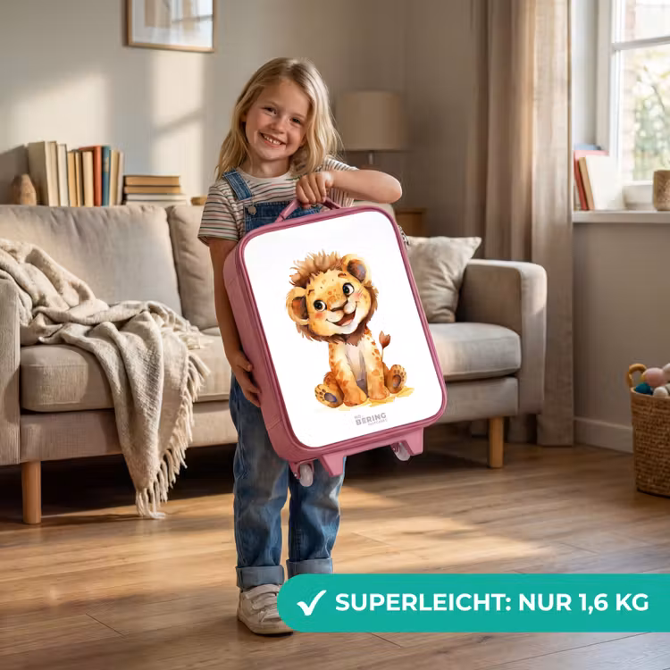 Kinderkoffer Rosa - Baby-Löwe — 3