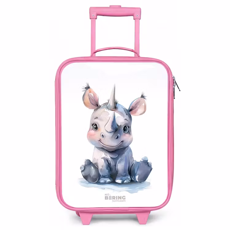 Kinderkoffer Rosa - Baby Nashorn — 1