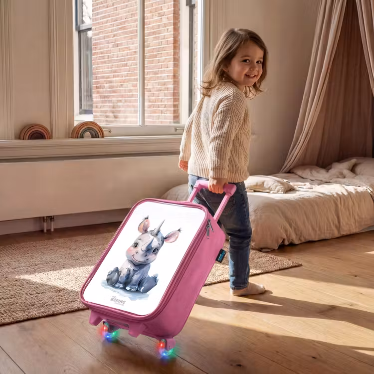 Kinderkoffer Rosa - Baby Nashorn — 2