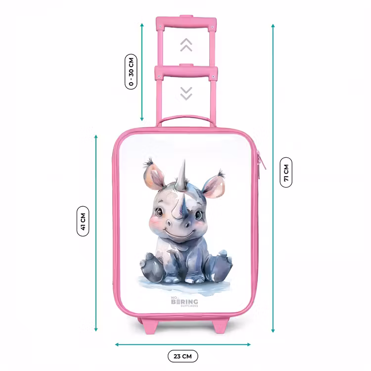 Kinderkoffer Rosa - Baby Nashorn — 7