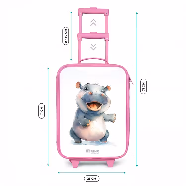 Kinderkoffer Rosa - Baby-Nilpferd — 7