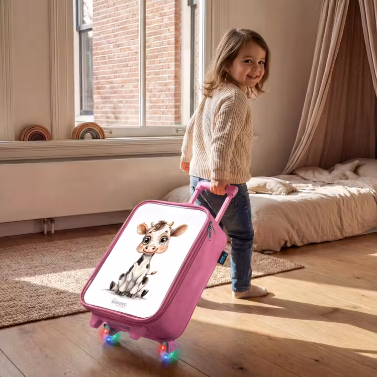 Kinderkoffer Rosa - Babykuh — 2